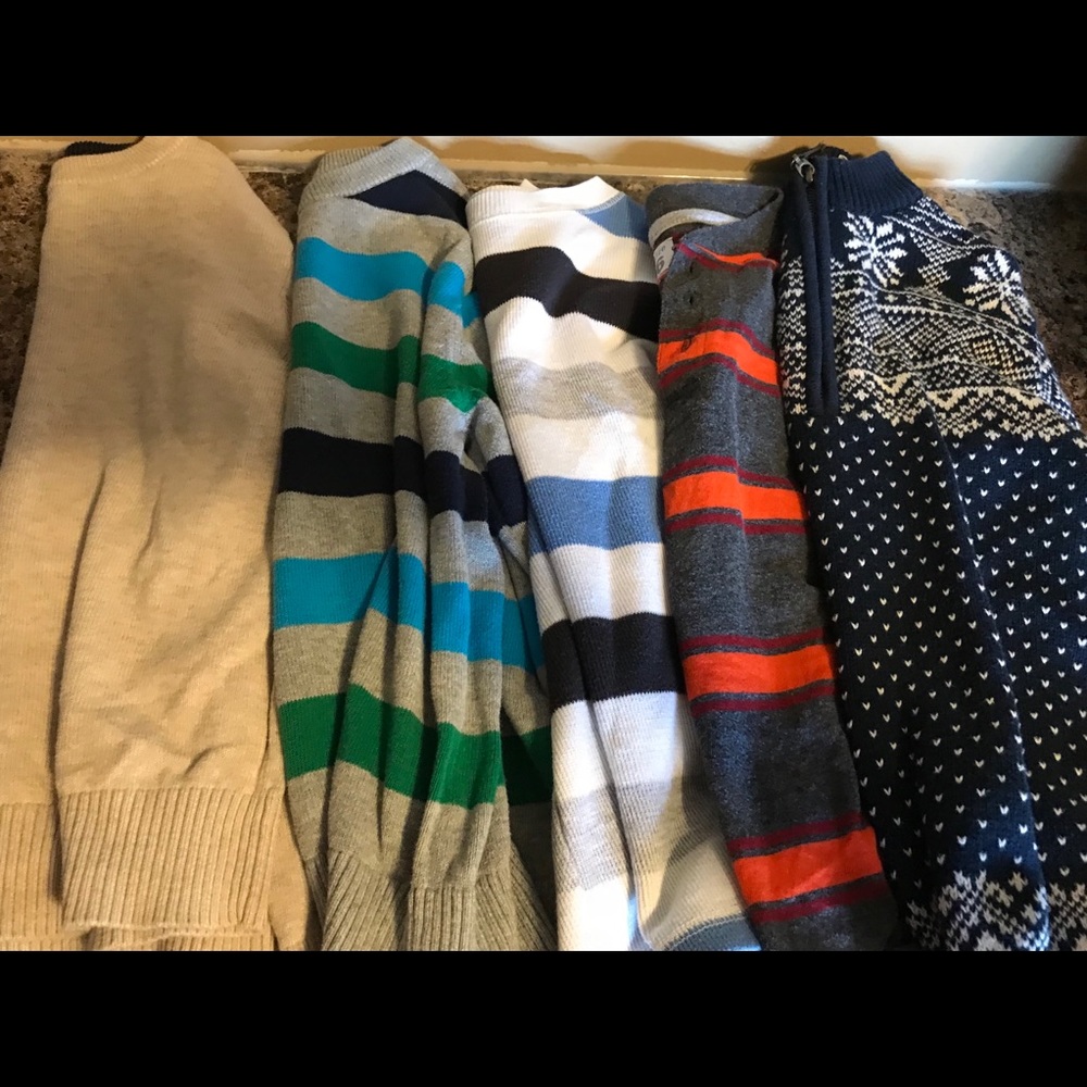 Set of 5 Boys long sleeve sweaters